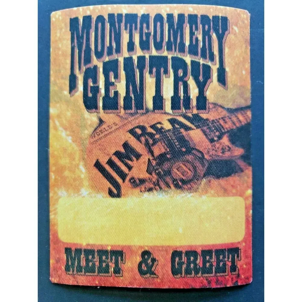 Vintage montgomery gentry tour backstage meet &‎ greet pass jim beam ticket